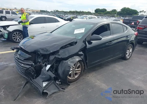 2019 Hyundai Elantra Value Edition из США, поврежденный, VIN 5NPD84LF3KH445839